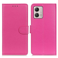 Handytasche Stand Schutzhülle Flip Leder Hülle A03D für Motorola Moto G53y 5G Pink