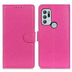 Handytasche Stand Schutzhülle Flip Leder Hülle A03D für Motorola Moto G60s Pink