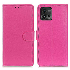 Handytasche Stand Schutzhülle Flip Leder Hülle A03D für Motorola Moto G72 Pink