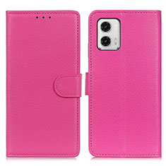 Handytasche Stand Schutzhülle Flip Leder Hülle A03D für Motorola Moto G73 5G Pink