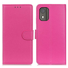 Handytasche Stand Schutzhülle Flip Leder Hülle A03D für Nokia C02 Pink