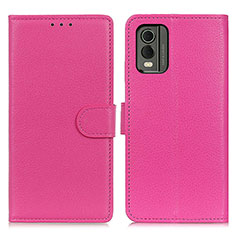 Handytasche Stand Schutzhülle Flip Leder Hülle A03D für Nokia C210 Pink