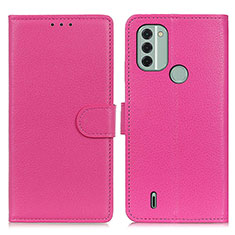 Handytasche Stand Schutzhülle Flip Leder Hülle A03D für Nokia C31 Pink