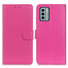 Handytasche Stand Schutzhülle Flip Leder Hülle A03D für Nokia G22 Pink