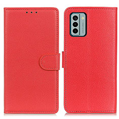 Handytasche Stand Schutzhülle Flip Leder Hülle A03D für Nokia G22 Rot