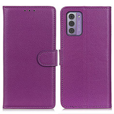 Handytasche Stand Schutzhülle Flip Leder Hülle A03D für Nokia G310 5G Violett