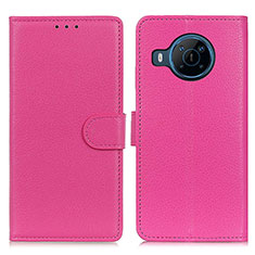 Handytasche Stand Schutzhülle Flip Leder Hülle A03D für Nokia X100 5G Pink