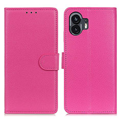 Handytasche Stand Schutzhülle Flip Leder Hülle A03D für Nothing Phone 2 Pink