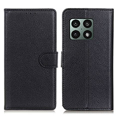 Handytasche Stand Schutzhülle Flip Leder Hülle A03D für OnePlus 10 Pro 5G Schwarz