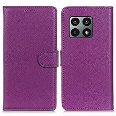 Handytasche Stand Schutzhülle Flip Leder Hülle A03D für OnePlus 10 Pro 5G Violett