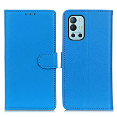 Handytasche Stand Schutzhülle Flip Leder Hülle A03D für OnePlus 9R 5G Hellblau