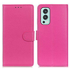 Handytasche Stand Schutzhülle Flip Leder Hülle A03D für OnePlus Nord 2 5G Pink