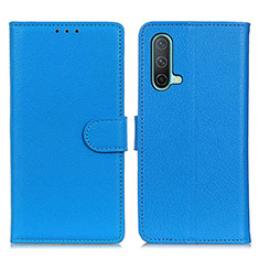 Handytasche Stand Schutzhülle Flip Leder Hülle A03D für OnePlus Nord CE 5G Hellblau