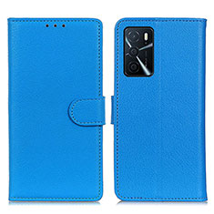 Handytasche Stand Schutzhülle Flip Leder Hülle A03D für Oppo A54s Hellblau