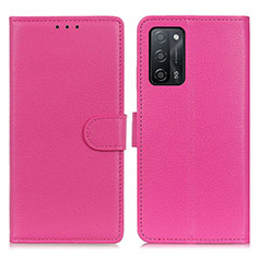 Handytasche Stand Schutzhülle Flip Leder Hülle A03D für Oppo A55 5G Pink