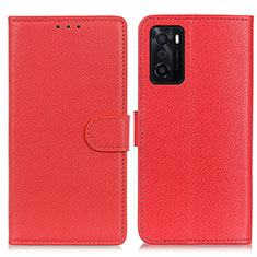 Handytasche Stand Schutzhülle Flip Leder Hülle A03D für Oppo A55S 5G Rot