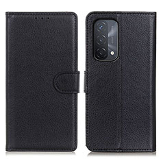 Handytasche Stand Schutzhülle Flip Leder Hülle A03D für Oppo A93 5G Schwarz