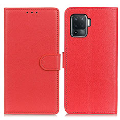 Handytasche Stand Schutzhülle Flip Leder Hülle A03D für Oppo A94 4G Rot