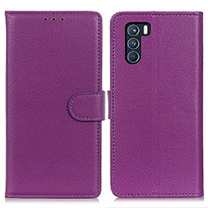 Handytasche Stand Schutzhülle Flip Leder Hülle A03D für Oppo K9 Pro 5G Violett