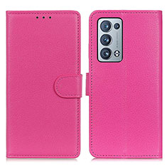 Handytasche Stand Schutzhülle Flip Leder Hülle A03D für Oppo Reno6 Pro 5G Pink