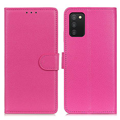 Handytasche Stand Schutzhülle Flip Leder Hülle A03D für Samsung Galaxy A02s Pink