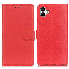 Handytasche Stand Schutzhülle Flip Leder Hülle A03D für Samsung Galaxy A04E Rot