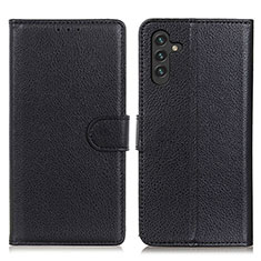 Handytasche Stand Schutzhülle Flip Leder Hülle A03D für Samsung Galaxy A04s Schwarz