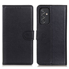 Handytasche Stand Schutzhülle Flip Leder Hülle A03D für Samsung Galaxy A15 LTE Schwarz