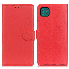 Handytasche Stand Schutzhülle Flip Leder Hülle A03D für Samsung Galaxy A22 5G Rot