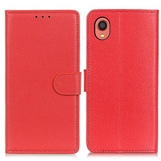 Handytasche Stand Schutzhülle Flip Leder Hülle A03D für Samsung Galaxy A22 5G SC-56B Rot
