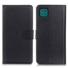 Handytasche Stand Schutzhülle Flip Leder Hülle A03D für Samsung Galaxy A22s 5G Schwarz