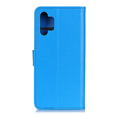 Handytasche Stand Schutzhülle Flip Leder Hülle A03D für Samsung Galaxy A32 4G Hellblau