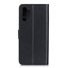 Handytasche Stand Schutzhülle Flip Leder Hülle A03D für Samsung Galaxy A32 4G Schwarz