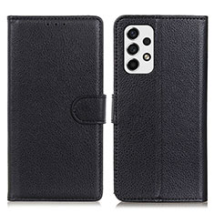 Handytasche Stand Schutzhülle Flip Leder Hülle A03D für Samsung Galaxy A53 5G Schwarz