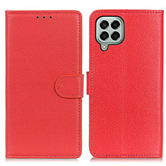 Handytasche Stand Schutzhülle Flip Leder Hülle A03D für Samsung Galaxy M33 5G Rot