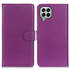 Handytasche Stand Schutzhülle Flip Leder Hülle A03D für Samsung Galaxy M33 5G Violett