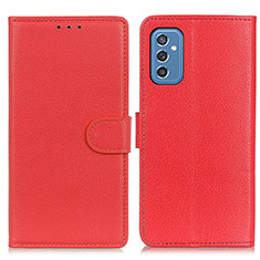 Handytasche Stand Schutzhülle Flip Leder Hülle A03D für Samsung Galaxy M52 5G Rot