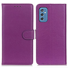 Handytasche Stand Schutzhülle Flip Leder Hülle A03D für Samsung Galaxy M52 5G Violett