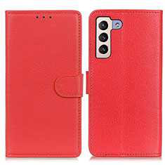 Handytasche Stand Schutzhülle Flip Leder Hülle A03D für Samsung Galaxy S21 FE 5G Rot