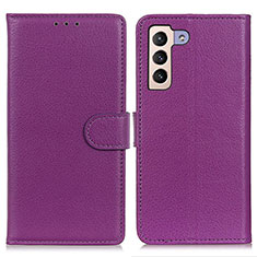 Handytasche Stand Schutzhülle Flip Leder Hülle A03D für Samsung Galaxy S23 Plus 5G Violett