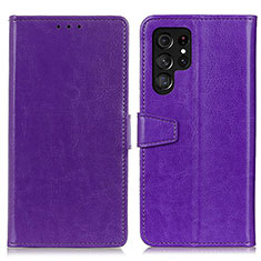 Handytasche Stand Schutzhülle Flip Leder Hülle A03D für Samsung Galaxy S23 Ultra 5G Violett