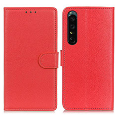 Handytasche Stand Schutzhülle Flip Leder Hülle A03D für Sony Xperia 1 IV Rot