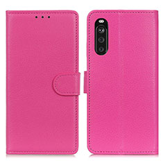 Handytasche Stand Schutzhülle Flip Leder Hülle A03D für Sony Xperia 10 III Lite Pink