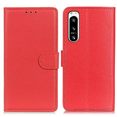 Handytasche Stand Schutzhülle Flip Leder Hülle A03D für Sony Xperia 5 IV Rot