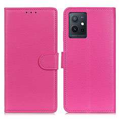 Handytasche Stand Schutzhülle Flip Leder Hülle A03D für Vivo iQOO Z6 5G Pink