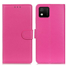 Handytasche Stand Schutzhülle Flip Leder Hülle A03D für Wiko Y52 Pink