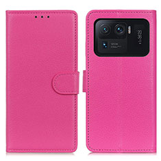 Handytasche Stand Schutzhülle Flip Leder Hülle A03D für Xiaomi Mi 11 Ultra 5G Pink