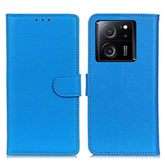 Handytasche Stand Schutzhülle Flip Leder Hülle A03D für Xiaomi Mi 13T 5G Hellblau