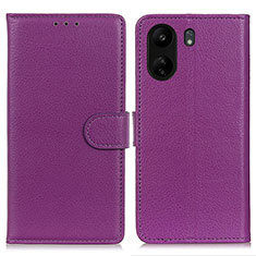 Handytasche Stand Schutzhülle Flip Leder Hülle A03D für Xiaomi Poco C65 Violett