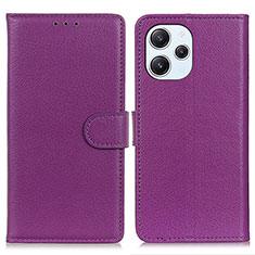 Handytasche Stand Schutzhülle Flip Leder Hülle A03D für Xiaomi Redmi 12 4G Violett